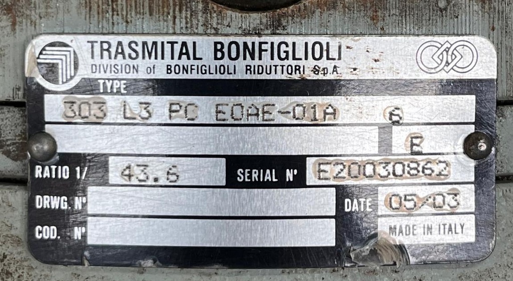 BONFIGLIOLI  3 03 L3 PC E0AE 01 A 