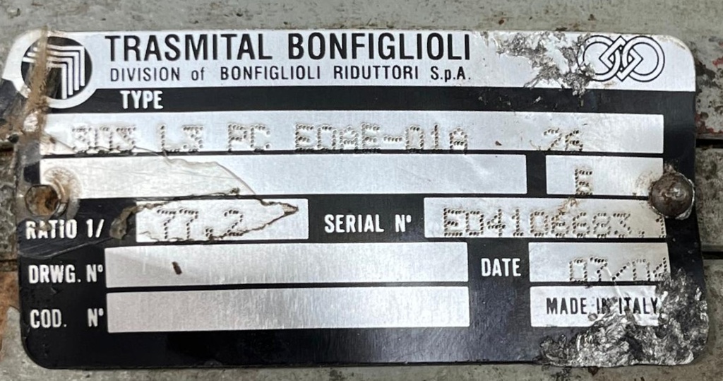 BONFIGLIOLI  303 L3 PC E0AE-01A   i=77.2