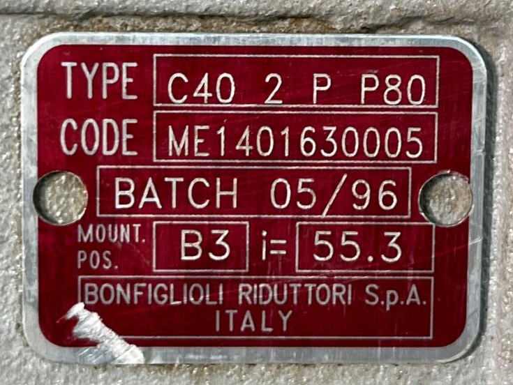 BONFIGLIOLI C40 2 P P80  i=55.3