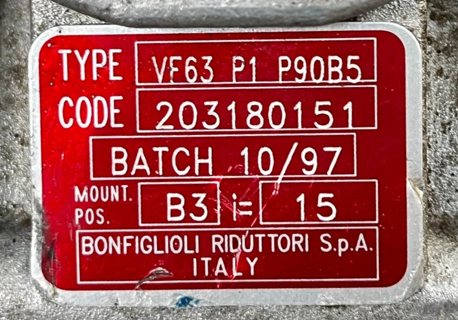 BONFIGLIOLI  VF 63 P1 P90B5 i=15