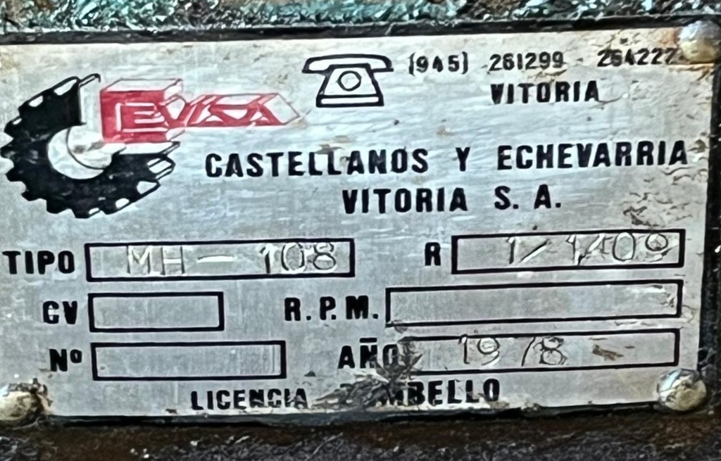  CASTELLANOS Y ECHEVARRIA  MH-108 i=1,409