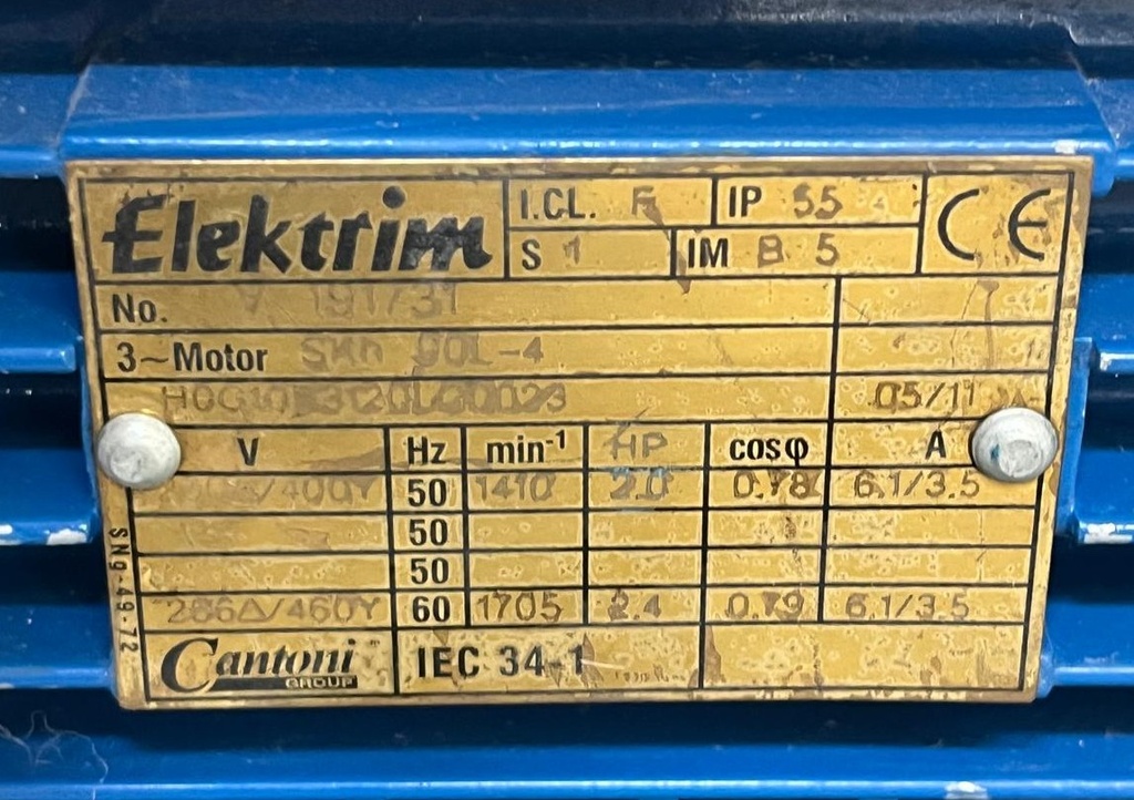 ELEKTRIM SKH 90 L-4   1.5 KW 