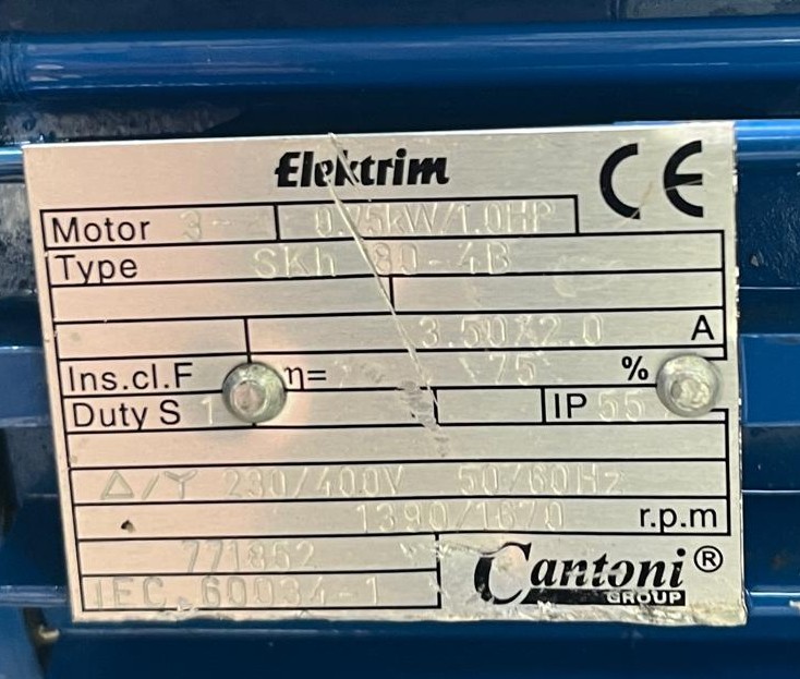 ELEKTRIM SKH 80-4B   0.75 KW