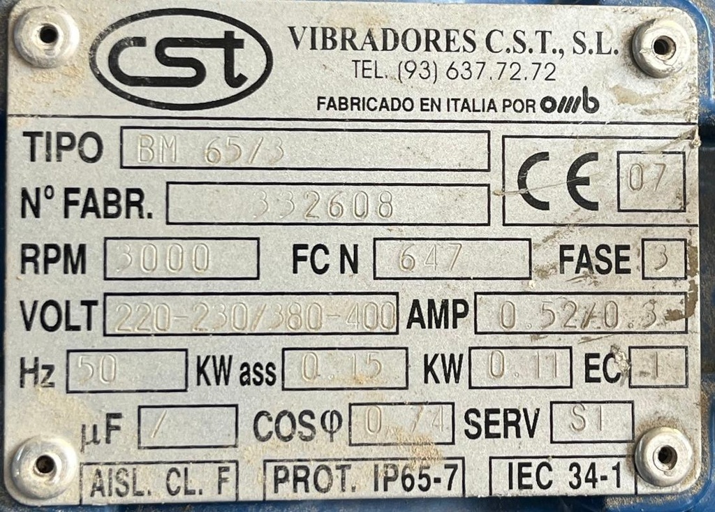 CST VIBRADOR BM65/3