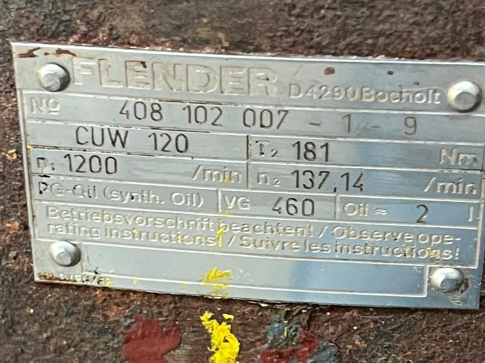 FLENDER CUW 120 USADO 