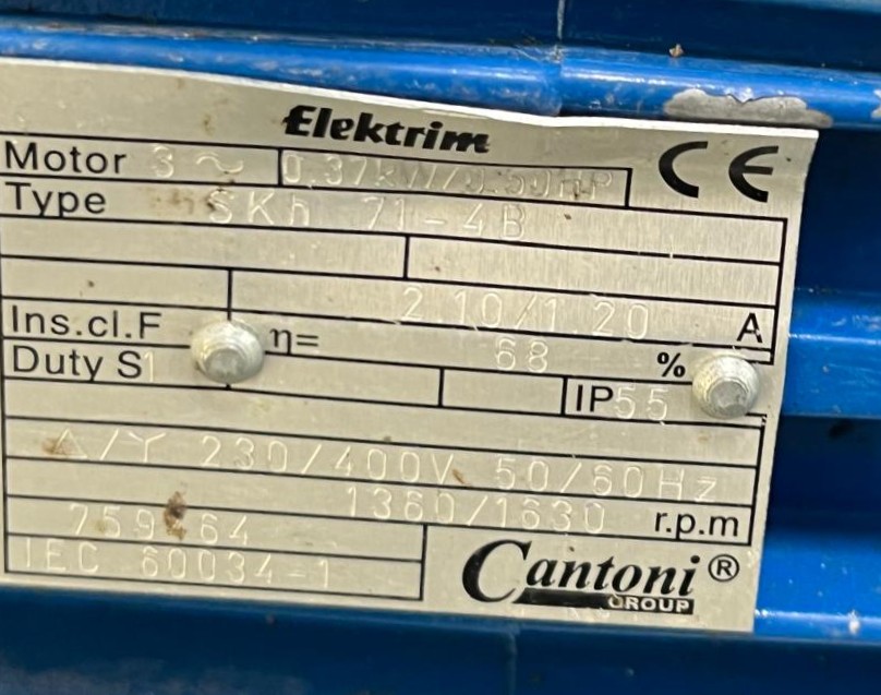 BONFIGLIOLI  C30 3P P71  i=186 + MR 14/F i=3,84 MOTOREDUCTOR