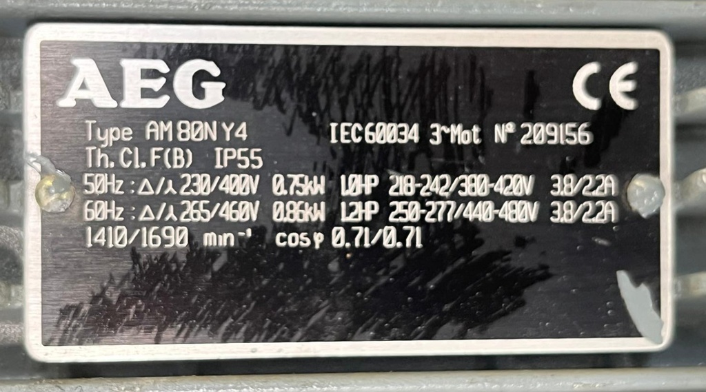 BONFIGLIOLI  W 63 UF P0 80 B5 B3   i=24 MOTORREDUCTOR