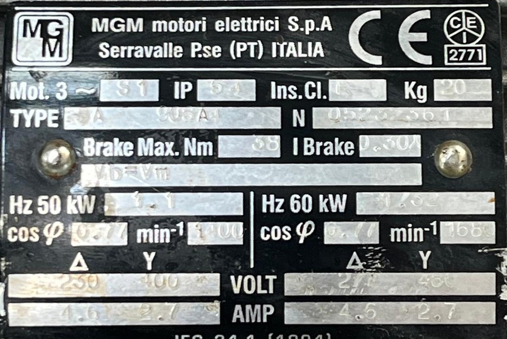 MGM BA 90LA4  1.1 KW 