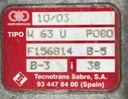 BONFIGLIOLI  W 63 U P0 80 B5 B3 i=38 MOTORREDUCTOR