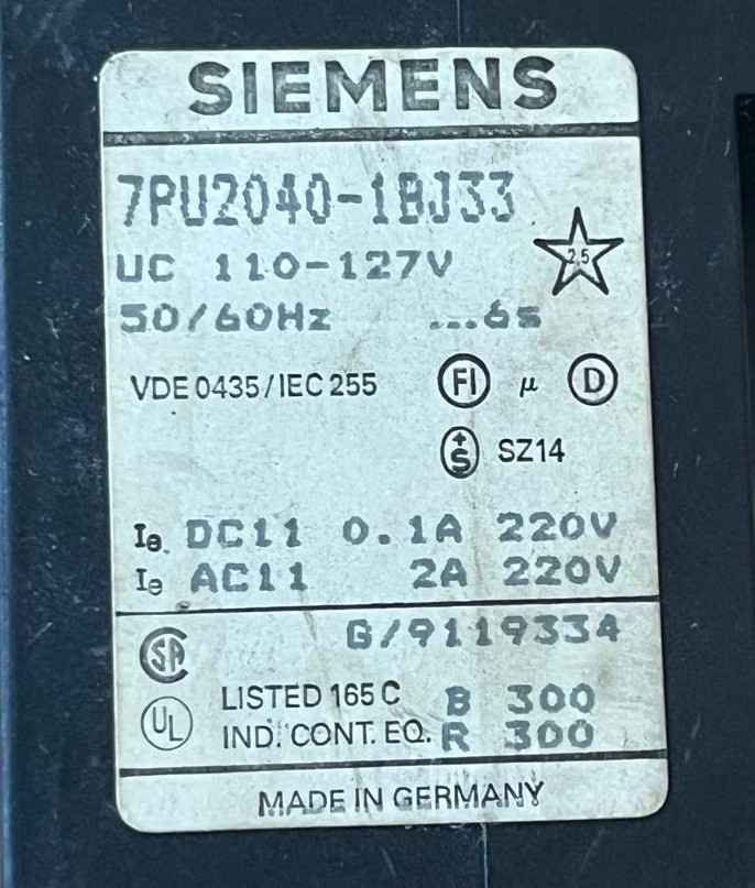7PU2040-1BJ33 SIEMENS