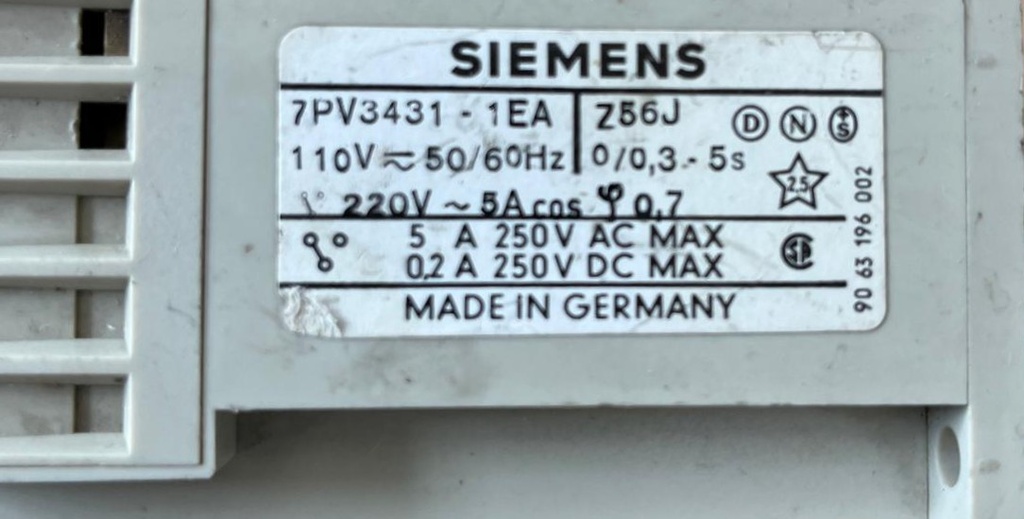 7PV3431-1EA  110VAC SIEMENS
