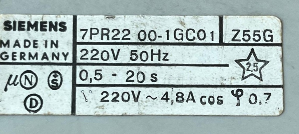 7PR22 00-1GC01 SIEMENS