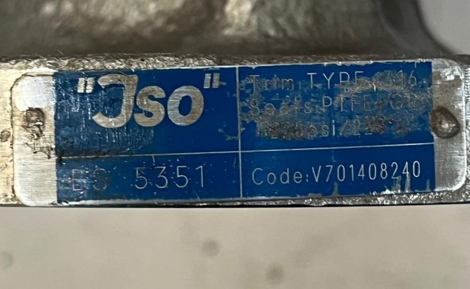 VALVULA ANSI JSO INOX FIG.715 150 LB 2”