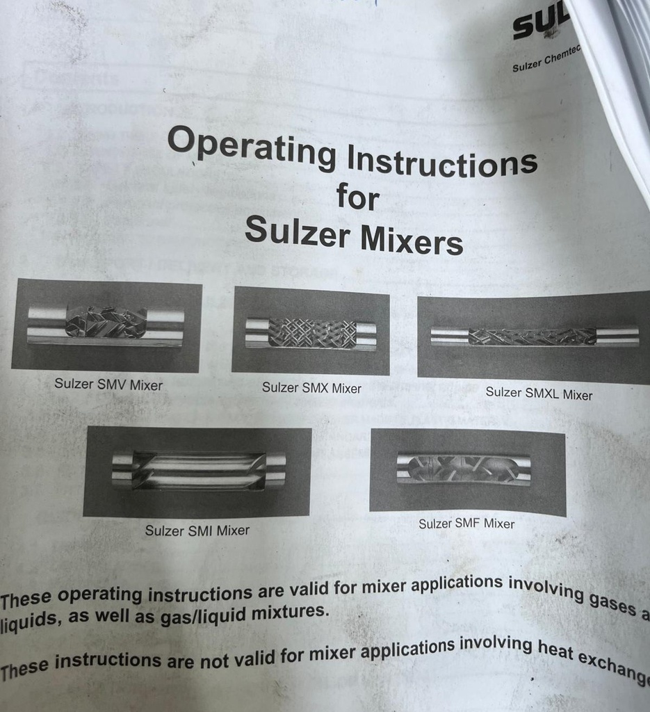 STATIC MIXING UNIT 313008501