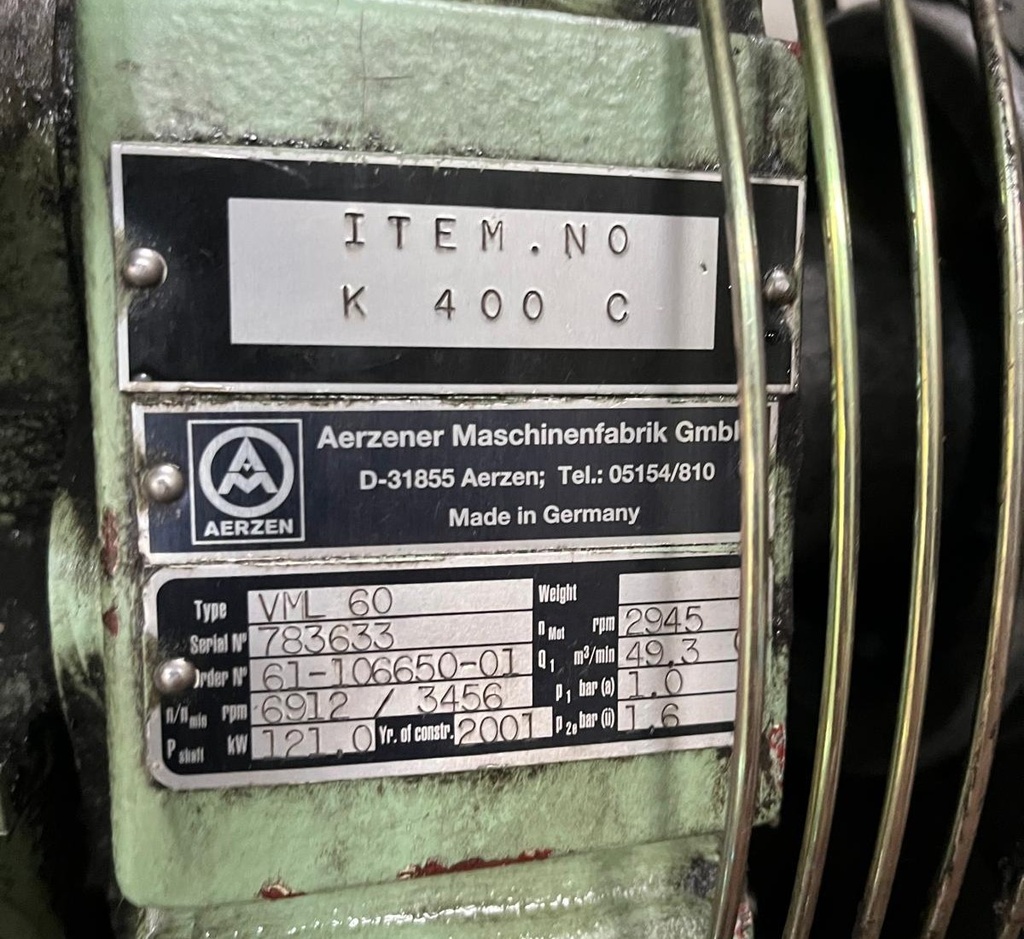 VML 60 COMPRESOR TORNILLO