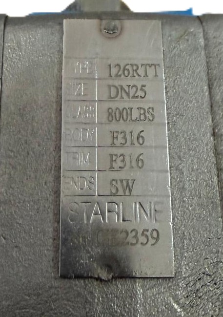 STARLINE 126RTT DN25 INOX
