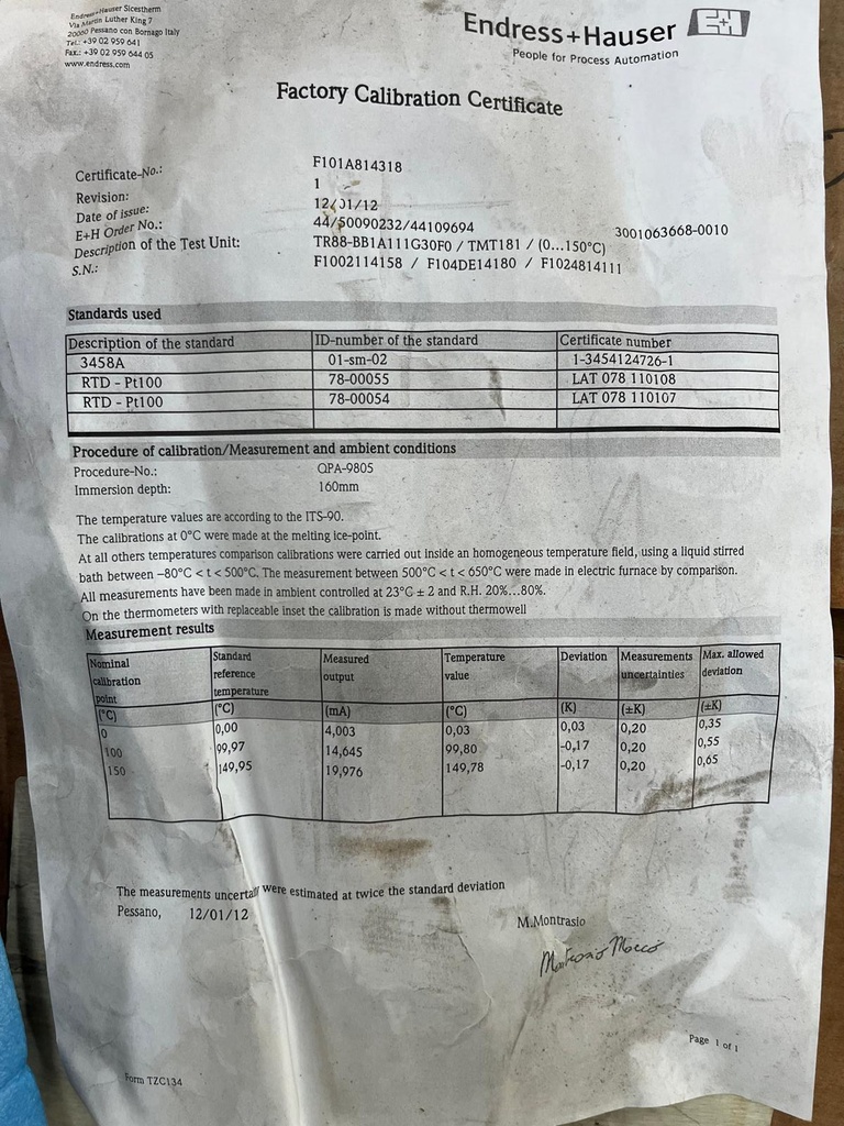 ENDRESS+HAUSER_TMT181-B + PT100