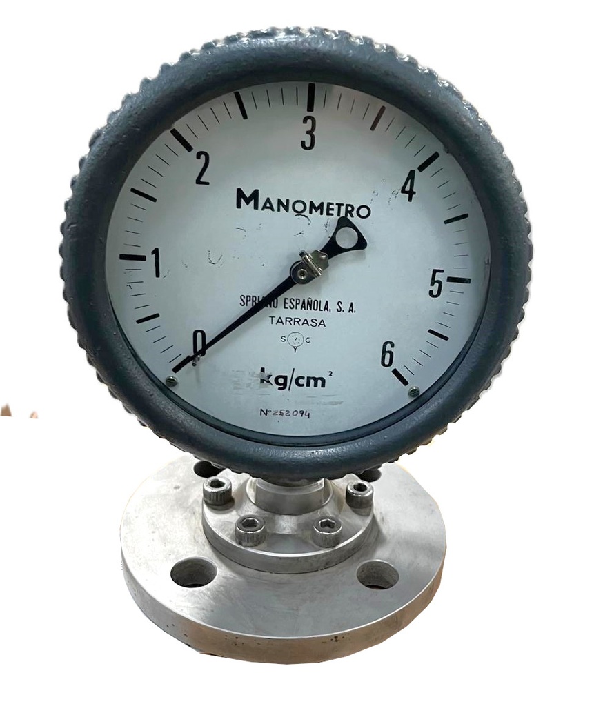 MANÓMETRO DIAFRAGMA 160MM 0-6 KG/CM2