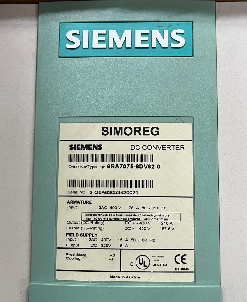 SIMOREG 6RA7075-6DV62-0