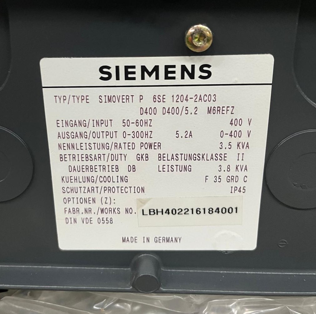 SIMOREG 6SE1204-2AC03