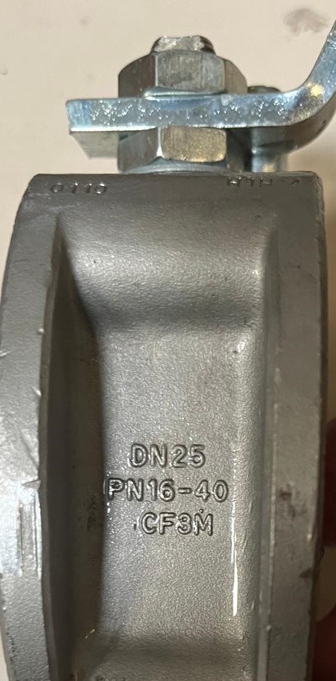 VALVULA BOLA TIPO WAFER ALFA DN 25