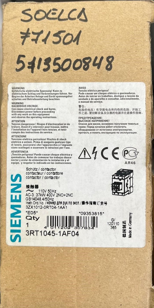 3RT1045-1AF04 SIEMENS