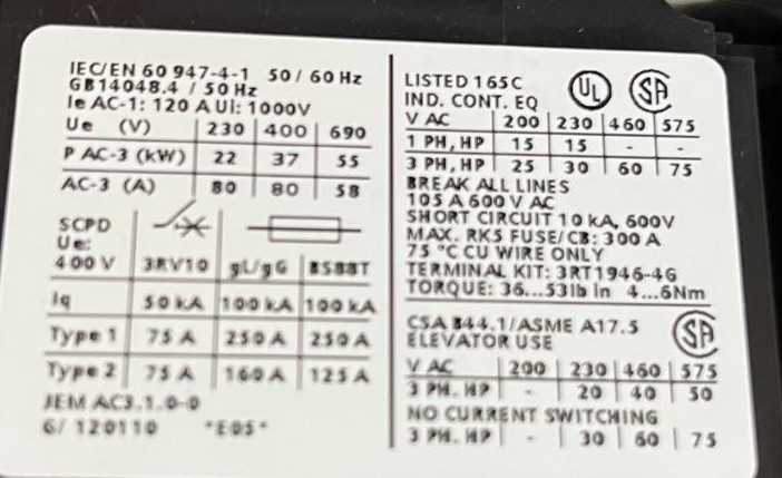 3RT1045-1AF04 SIEMENS