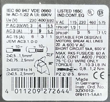 3RT1016-1AB01 SIEMENS
