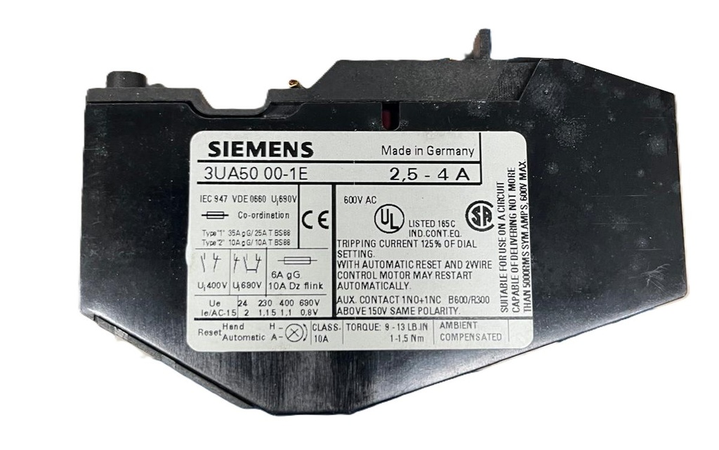 SIEMENS 3UA50 00-1E 