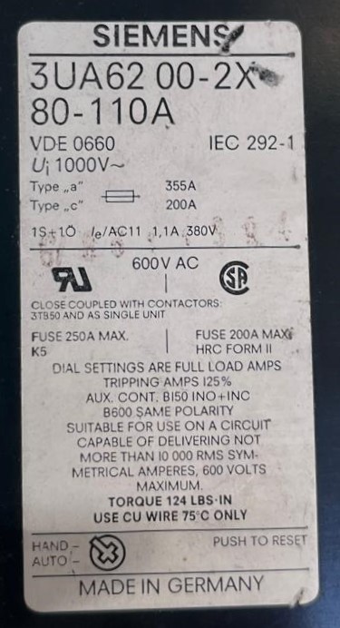 3UA6200-2X SIEMENS 