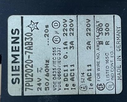 SIEMENS  7U2020-7AB30