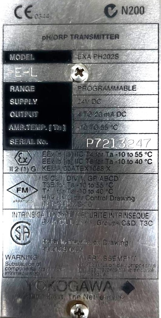 EXA PH202S YOKOGAWA (P7213247)