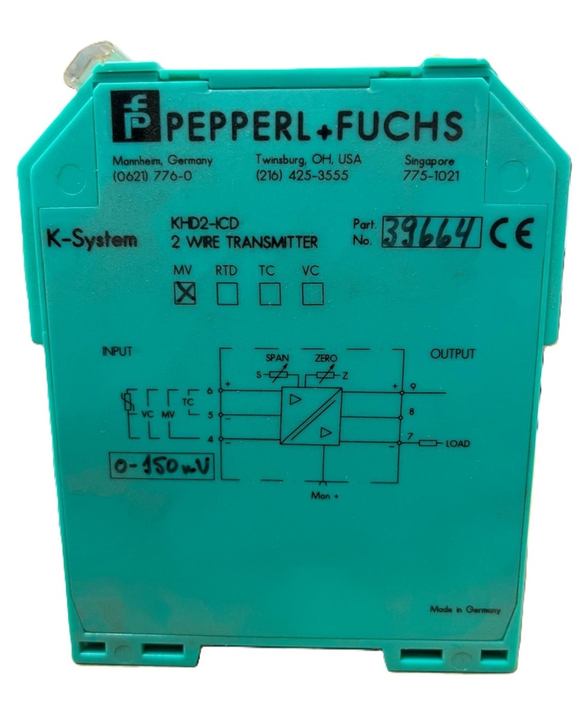 KHD2-ICD (39664)  0-150 Mv