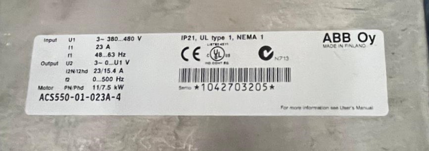 ACS550-01-023A-4 ABB 