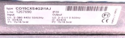 CO15CXS4G2I1AJ  VACON 15 KW