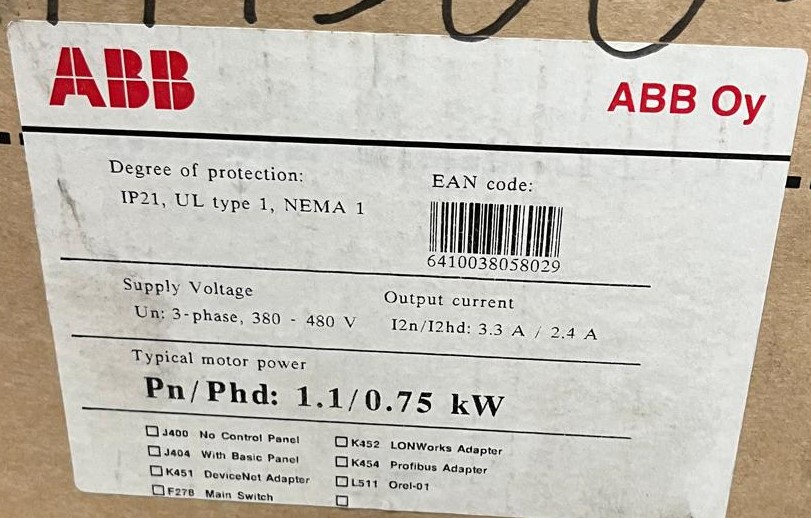 ACS550-01-03A3-4 ABB 