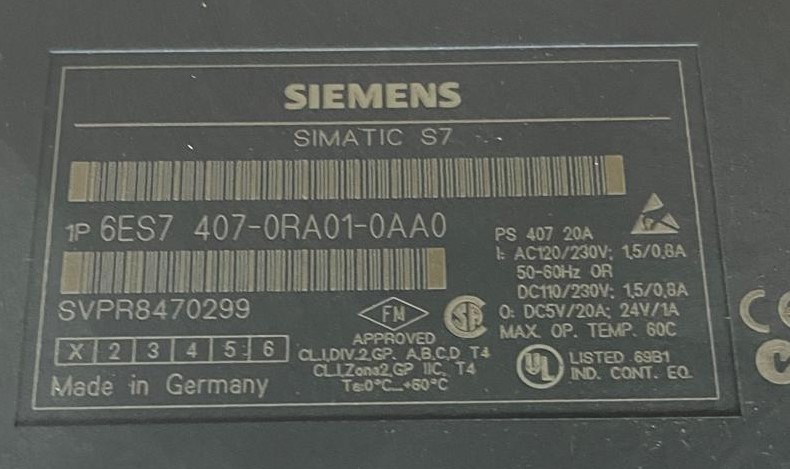 6ES7407-0RA01-0AA0 