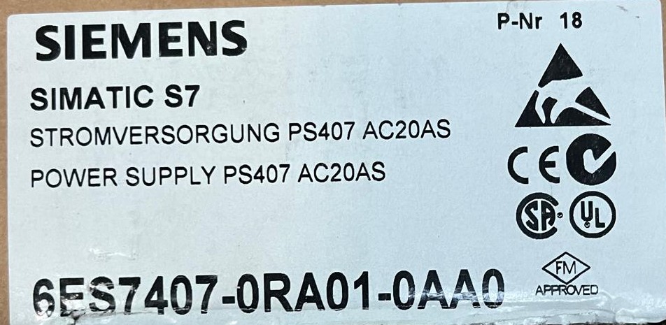 6ES7407-0RA01-0AA0 