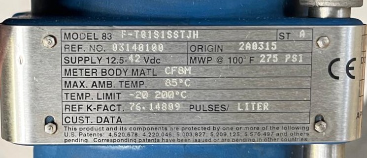 FOXBORO MODEL83_F-T01S1SSTJH