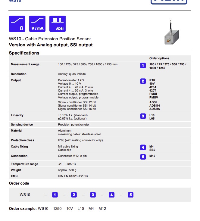 ASM  WS10-1000-420A-L10