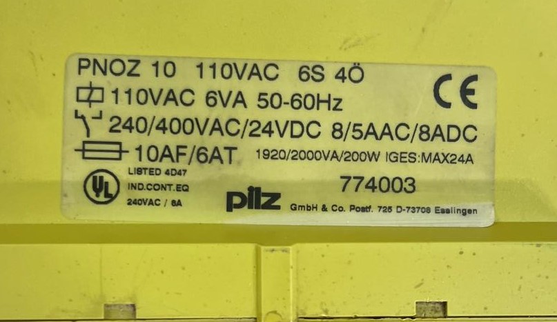  PILZ PNOZ 10 