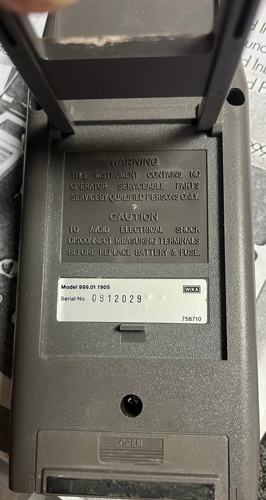 WIKA 999.01.1905 HAND HELD SERVICE MANOMETER