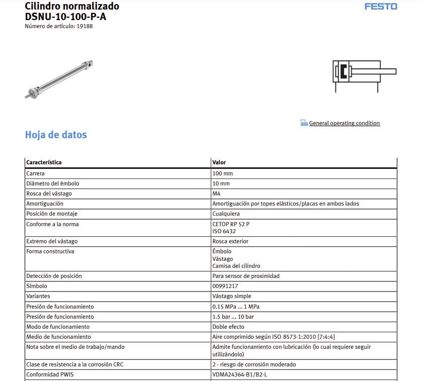 FESTO DSNU-10-100PA