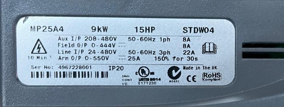 MP25A4 DC DRIVE MENTOR