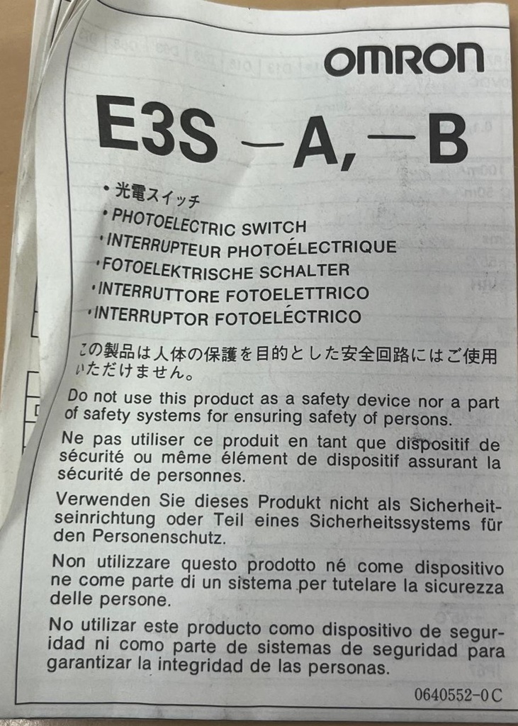 E3S-AT31 ORMRON USADO