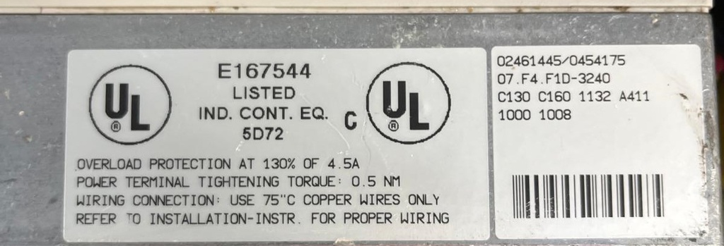 07.F4.F1D-3240 COMBIVERT KEB