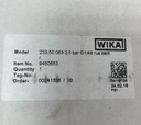 WIKA 233.50.063 2.5 BAR G14