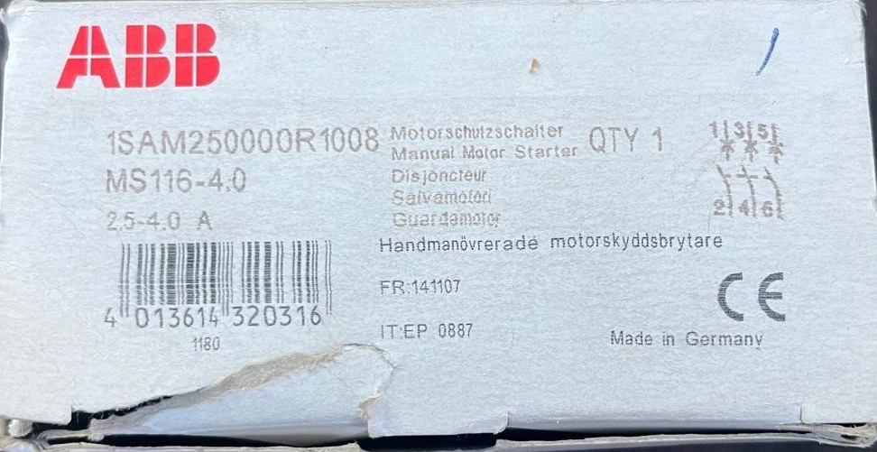 ABB GUARDAMOTOR MS116-4.0