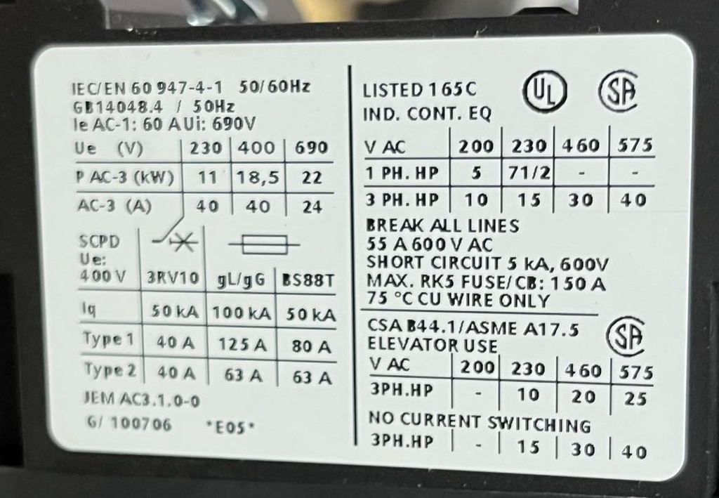 3RT1035-1AB00 SIEMENS