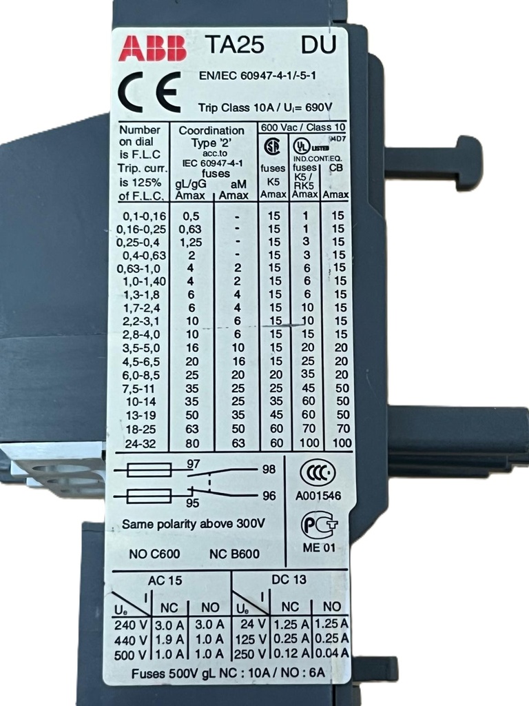  ABB TA25DU2.4 